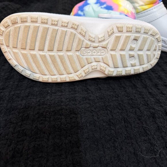 Crocs Classic Lined Neo Puff Tie Dye Boot (Light Blue) - Picture 8 of 9